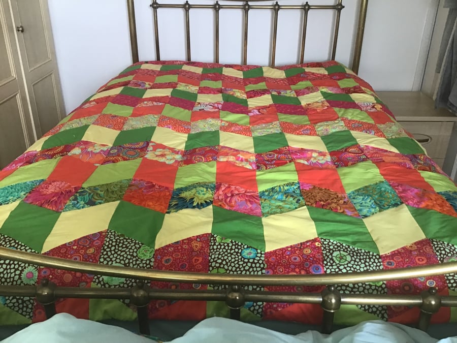 Handstitched Patchwork Quilt