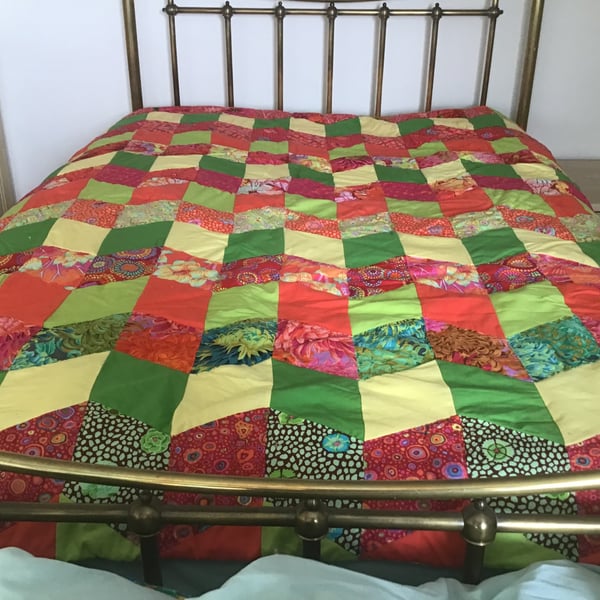 Handstitched Patchwork Quilt