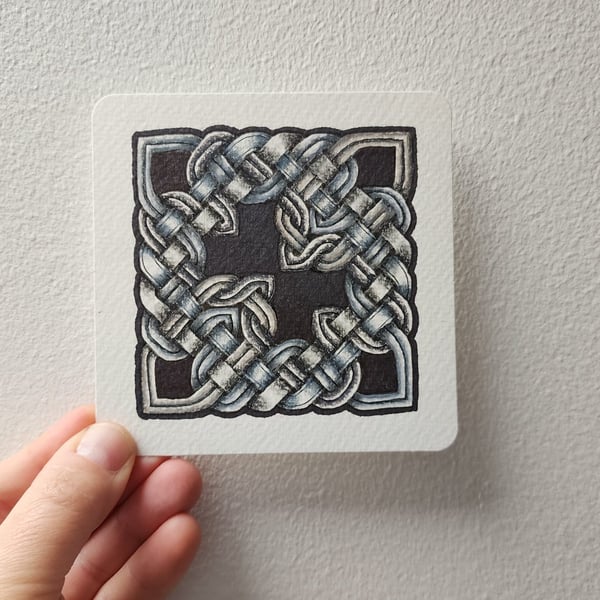 Original Art - Charcoal Celtic Knot
