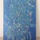 Go With the Flow Mixed Media Abstract Canvas Wall Panel