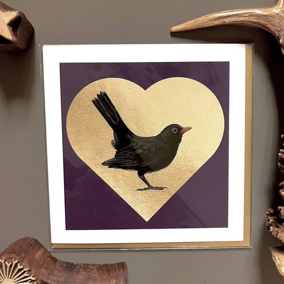 Blackbird Greeting Card