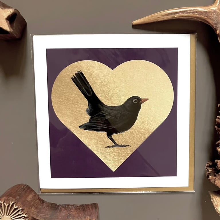 Blackbird Greeting Card