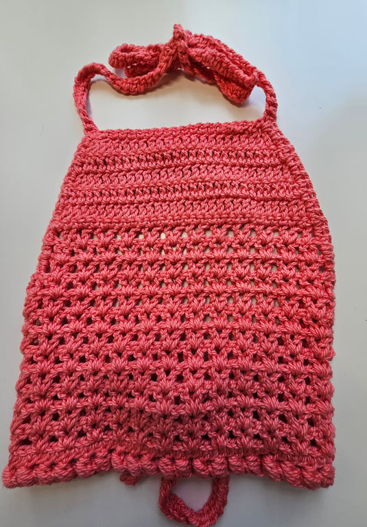 Boho festival crochet halter neck crop top