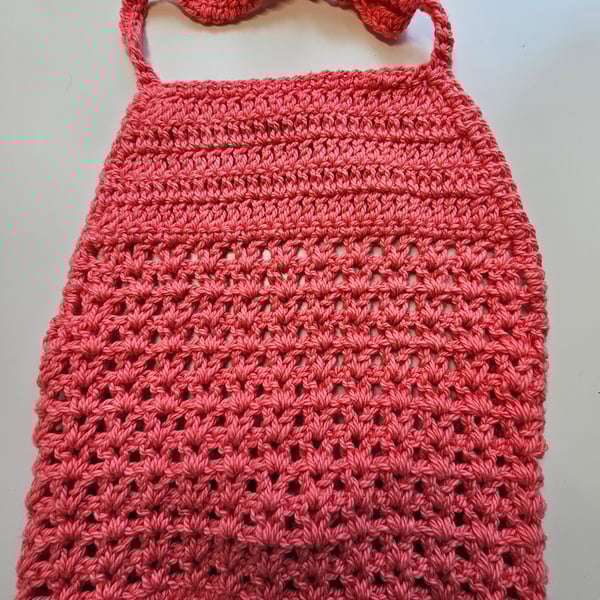 Boho festival crochet halter neck crop top