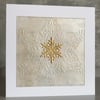 Gold Snowflake Christmas Card 