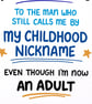 Funny Father's Day Card for Dad, Childhood Nickname - Image 4