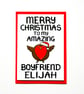 Personalised Christmas Card For Boyfriend Merry Christmas To Amazing Boyfriend  - Image 5