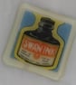  Handmade fused glass coaster - Ink - Image 3
