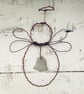 Christmas angel decoration, wire angel, angel hanger, christmas decoration, - Image 1