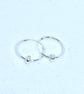Silver Spinner Hoop Earrings - Image 3