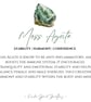 MOSS AGATE Dainty Wire Wrapped Earrings Sterling Silver 14K Gold Filled - Image 9