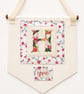 Bespoke Hand Embroidered Monogram Banner - Heirloom Christening & New Baby Gift - Image 1