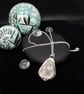 Sterling Silver 925 White Seaham Seaglass Pendant Full Hallmark - Image 3
