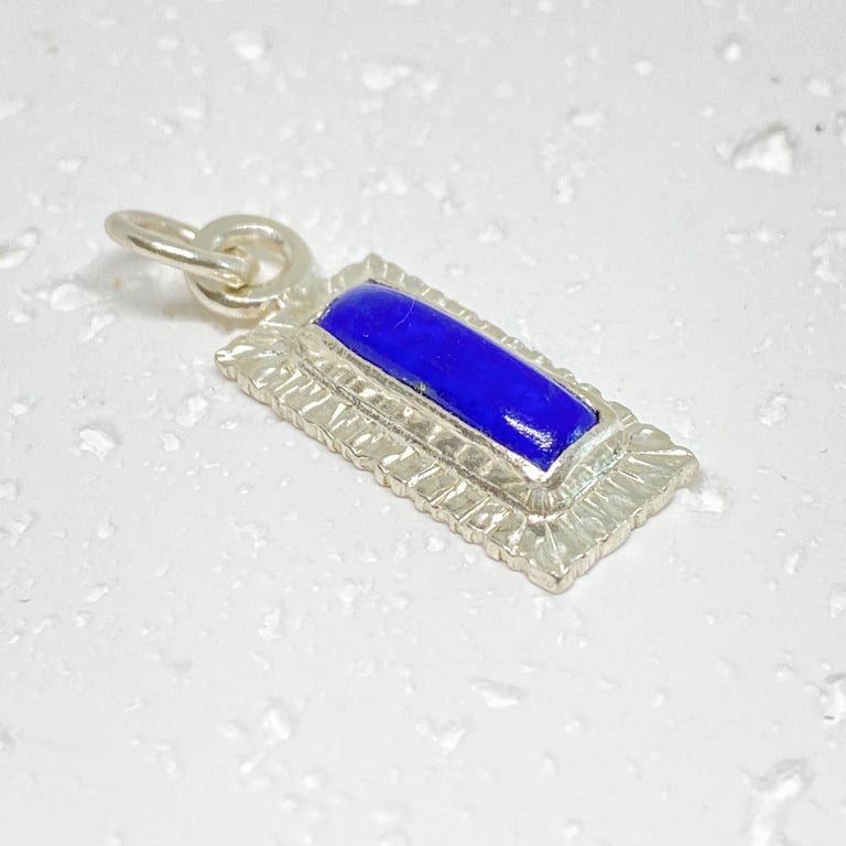 Lapis Lazuli Silver Pendant 