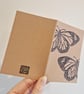 Butterfly Lino Printed Pocket Notebook - Image 2