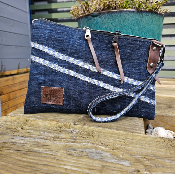 Thomas Denim Clutch