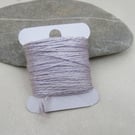 15m Natural Dye Pastel Lilac Grey Pure Silk Embroidery Thread
