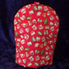 Large Coffee Pot Cosy wth Cups & Saucers and Coffee Pots on Red