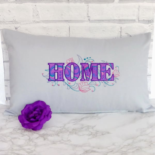 Cushion cover, embroidered, SALE