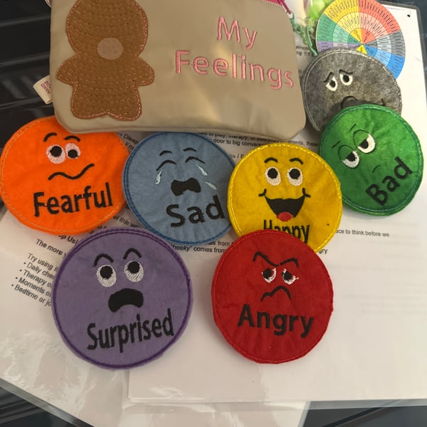 My Feelings – visual communication aid, Asd Semh Emotional Support Set. 