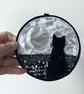 Cat and full moon up cycled seasonal home decoration. - Image 2