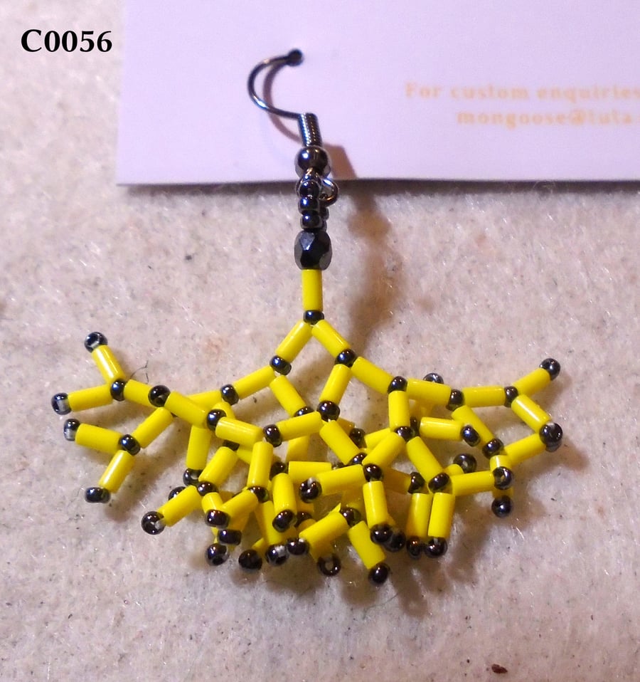 Fractal-style earrings (customisable)