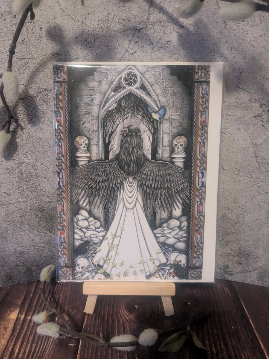 'Angel of Ormen'  Blank Greetings Card 