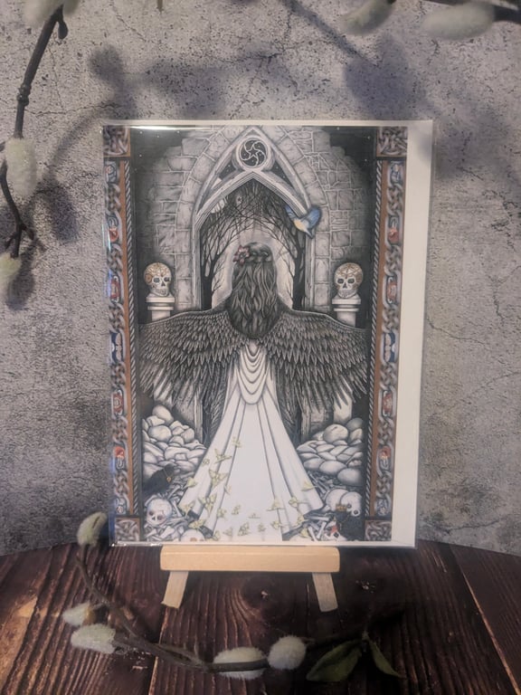 'Angel of Ormen'  Blank Greetings Card 