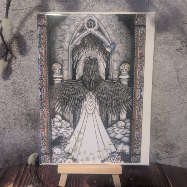 'Angel of Ormen'  Blank Greetings Card 