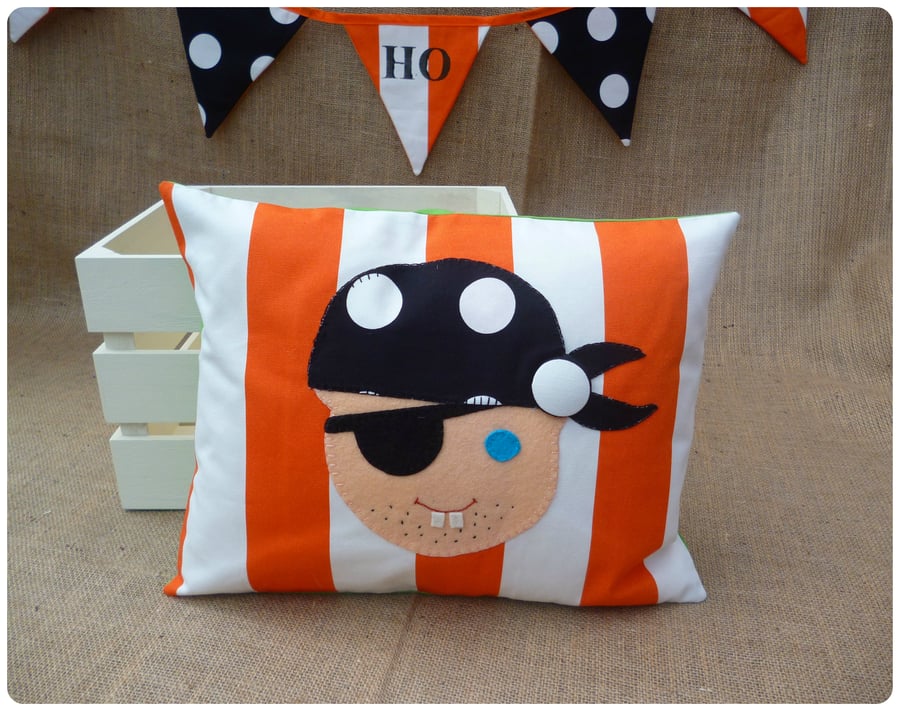 Orange Stripe Pirate Cushion (SKU00476) ON SALE