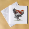 Greetings Card - Blank - Fancy Chicken