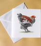 Greetings Card - Blank - Fancy Chicken - Image 1