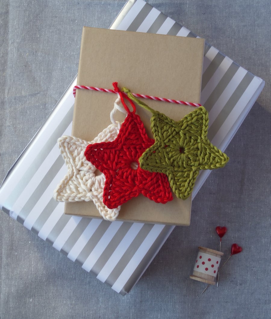 Luxury Crochet Star Gift Tags