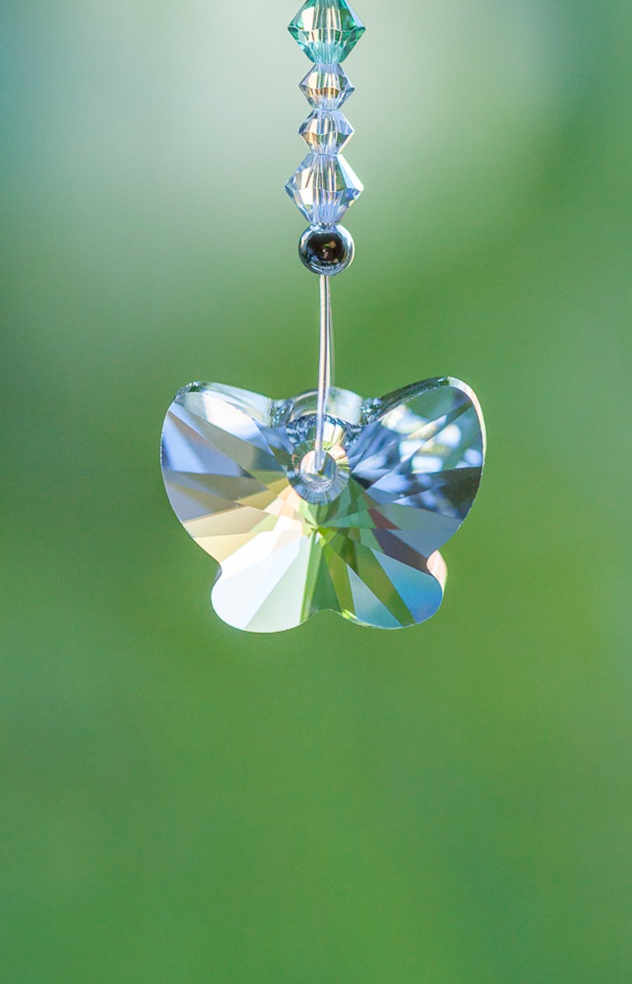 Swarovski crystal Butterfly sun-catcher