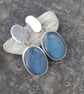 Labradorite and sterling silver drop earrings - Image 1