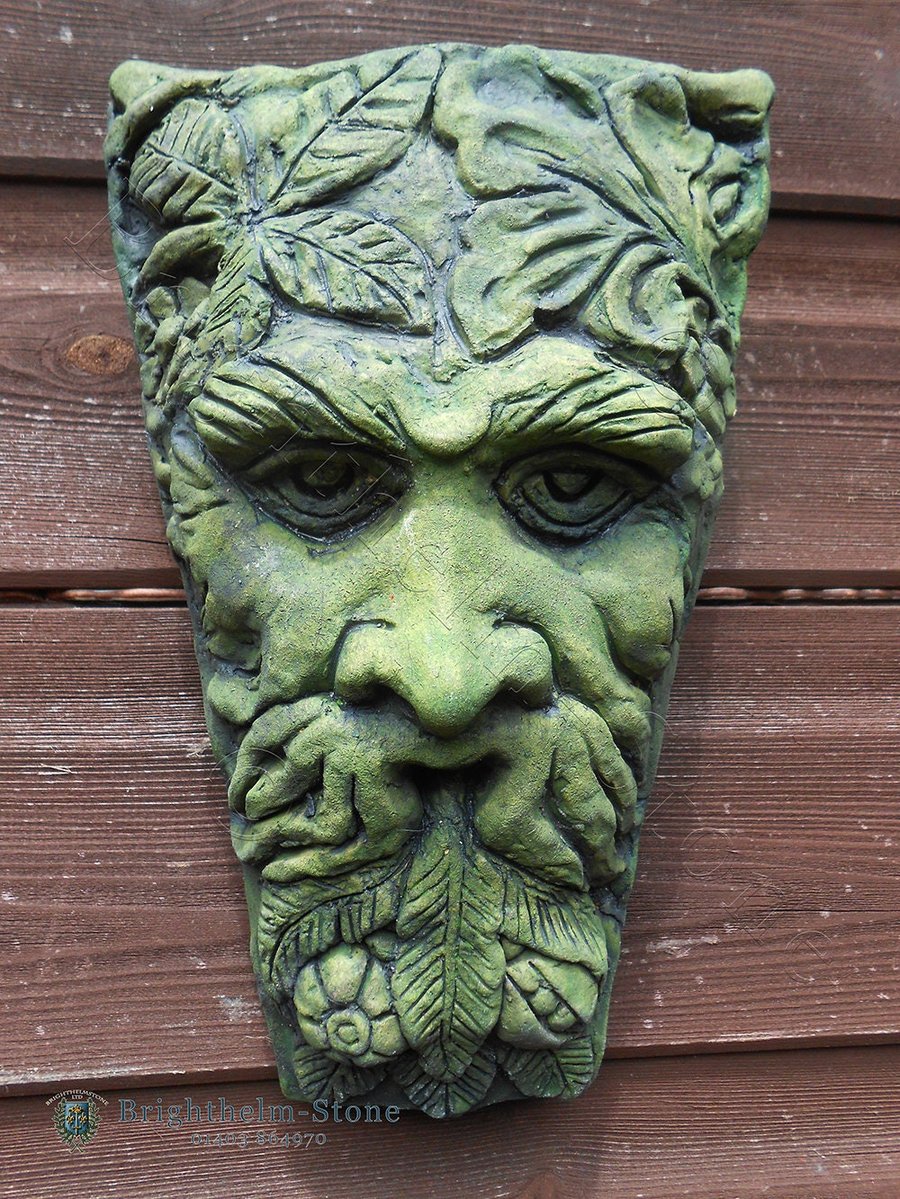 Small Harvest Green Man Plaque plus Free Pocket Green Man