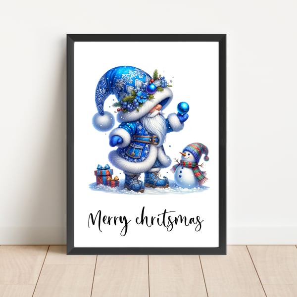 Christmas Print Wall Art Home Decor Festive Gift