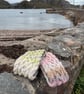 Hand knitted, lined headband featuring Celtic knot pattern LICHEN  - Image 5