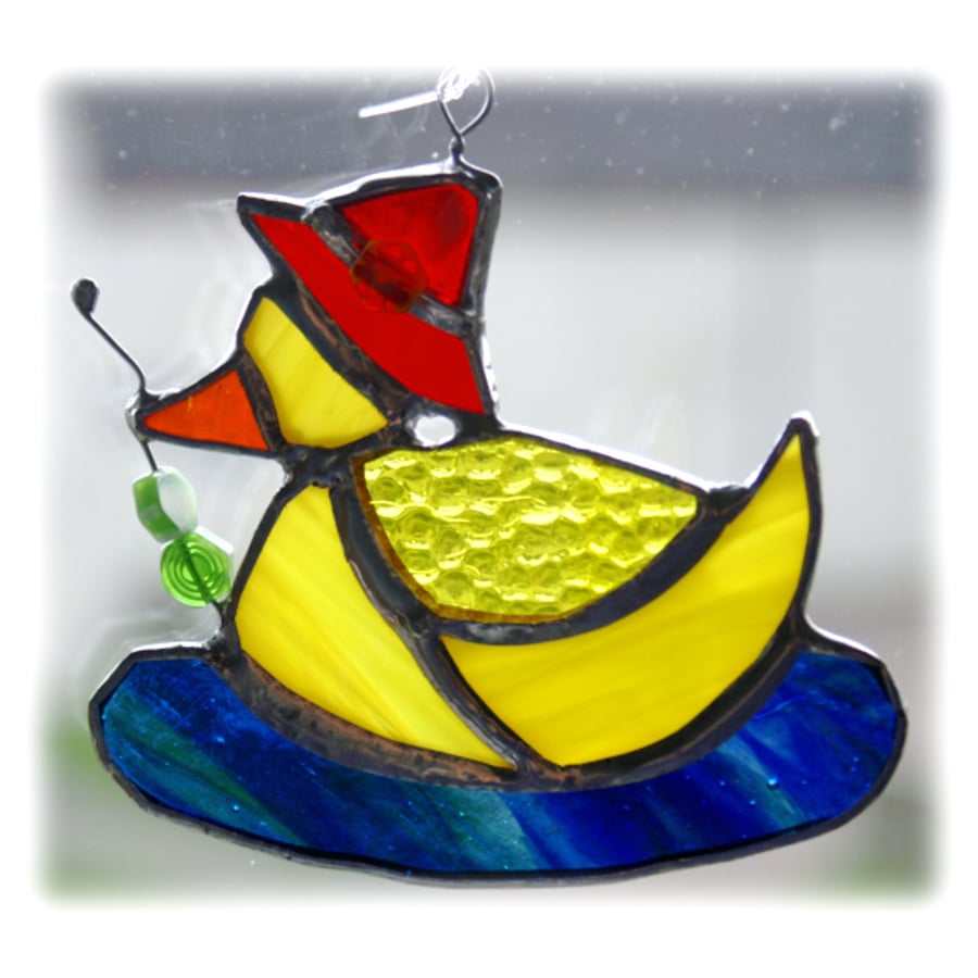 Duckling Suncatcher Stained Glass Yellow duck