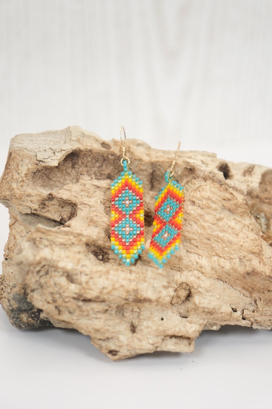 Southwestern Inspired Beaded Earrings - Boho Festival Earrings