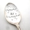 Diversiteaspoon, Handstamped Spoon, Hand Stamped Vintage Spoon