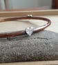 Copper heart bangle, 7th anniversary gift, Romantic jewellery - Image 1