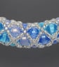 Blue, Aquamarine and Silver Netted Necklace - Image 3