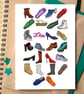 Shoe Alphabet Greetings Card - Image 1