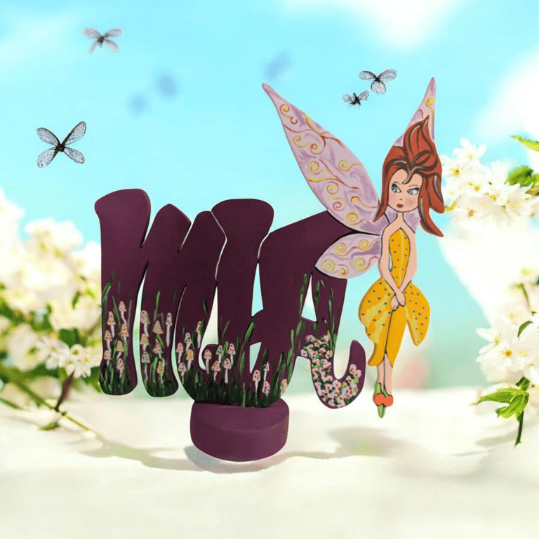 Personalised names made from MDF you choose the name and picture makes a lovely 