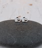 Recycled Sterling Silver Camera Studs Earrings – Gift For A Photographer  - Image 1