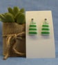 Short Stripe Drop Earrings