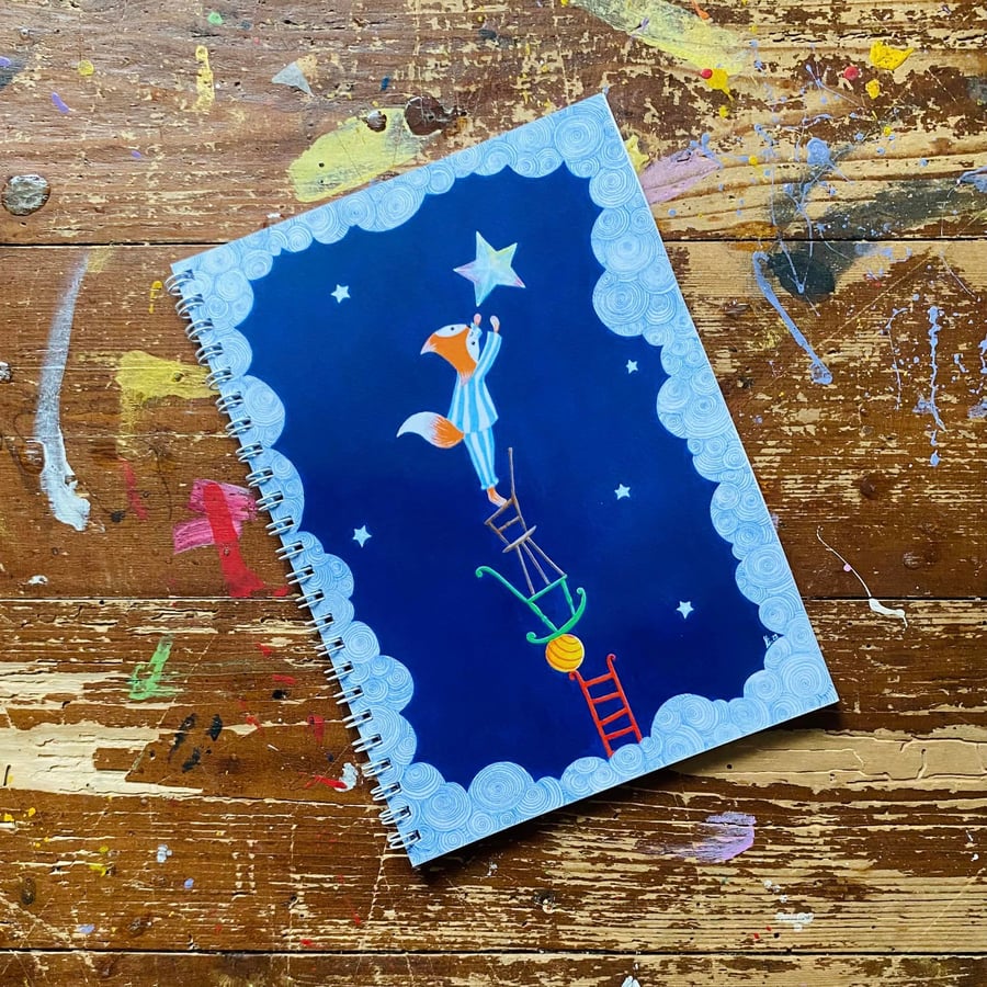 Make A Wish- A5 wire bound notebook
