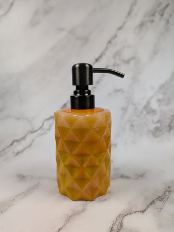 Glow-in-the-Dark Resin Soap Dispenser – Deconstructed Candy Corn