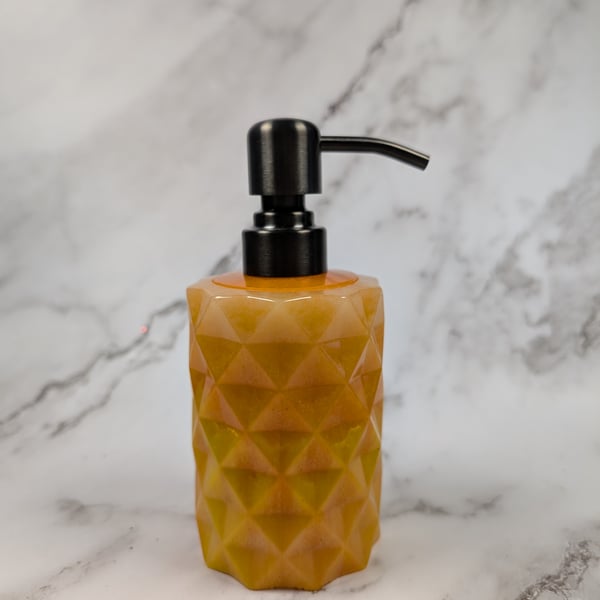 Glow-in-the-Dark Resin Soap Dispenser – Deconstructed Candy Corn